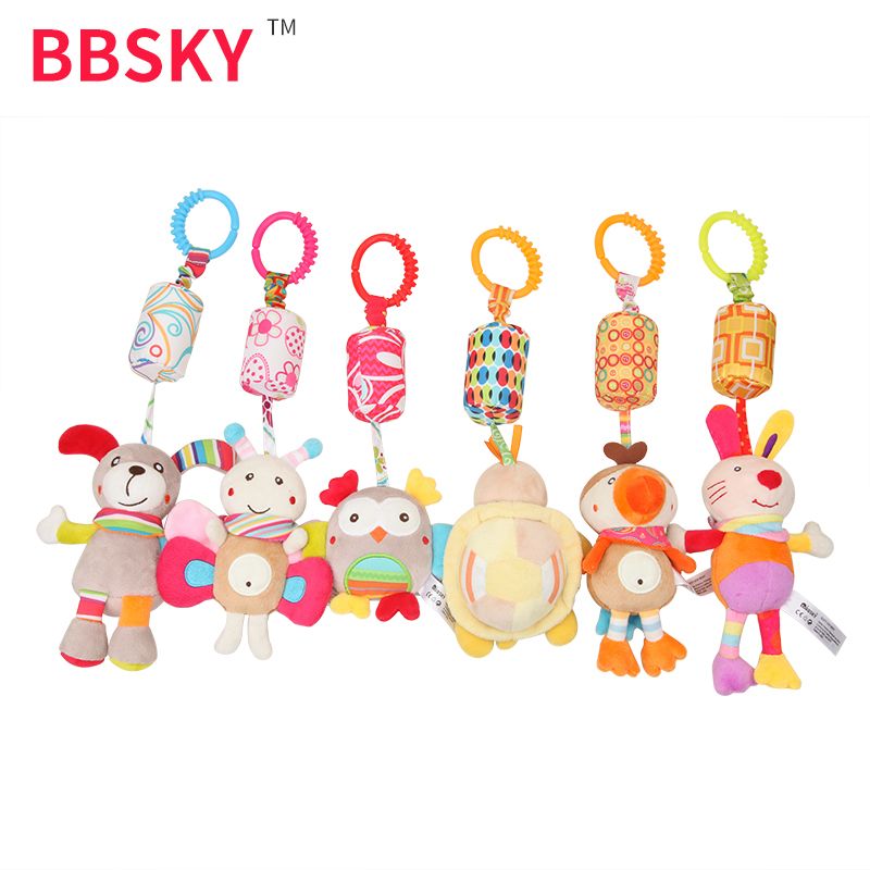 Cloches animale Toy Lit bébé Bells Enfants développement Peluches Rattle Belle