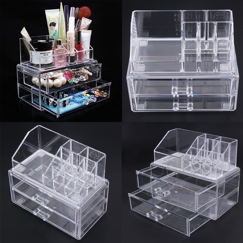 2019 Clear Make Up Organizer Acrylic Makeup Organizer Storage
