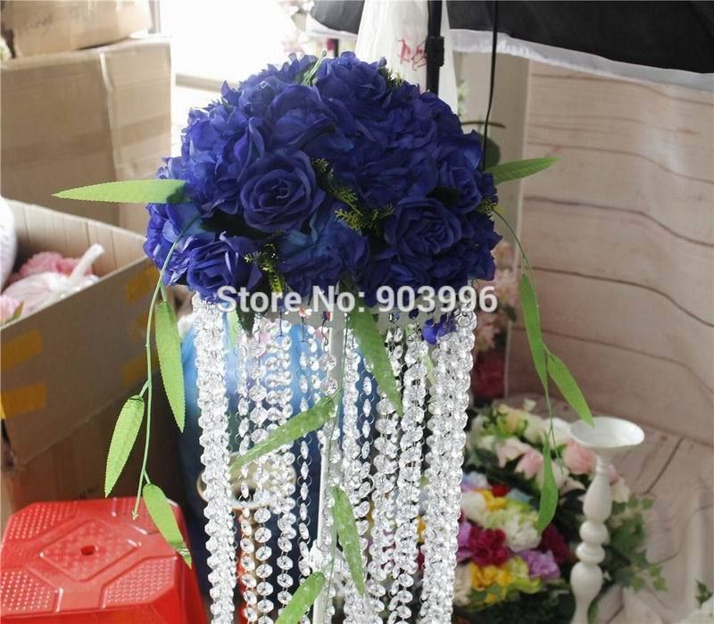 2019 Spr Royal Blue Table Centerpiece Flower Ball Wedding Arch