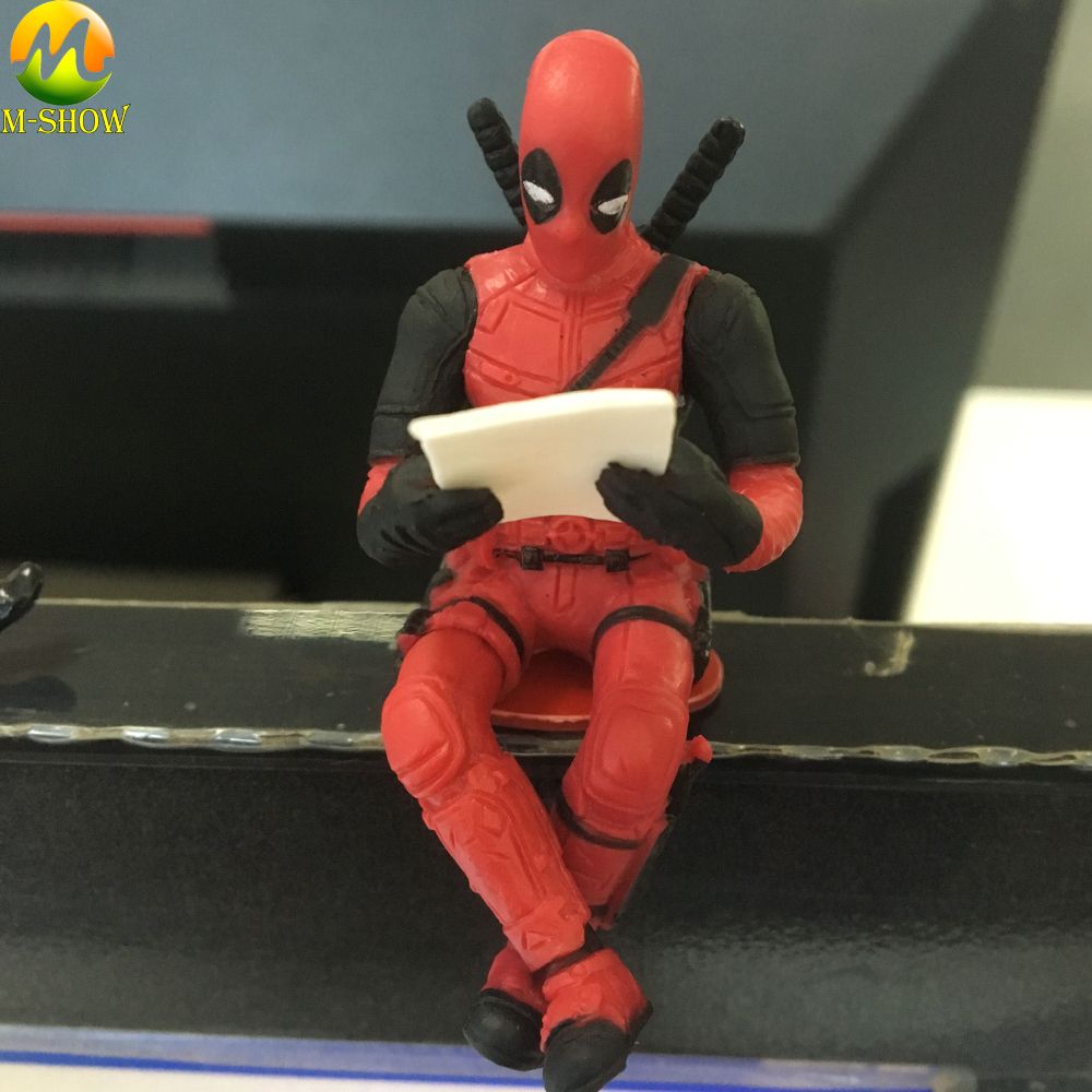 Deadpool Action Figure Sitting Posture modèle Anime x-men mini poupée jouets 7 cm