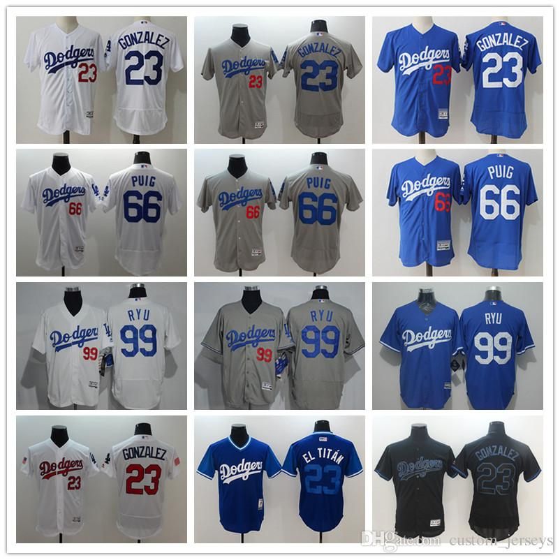 2020 Mens Women Youth LA Dodgers Baseball Jersey 23 Adrian Gonzalez 66