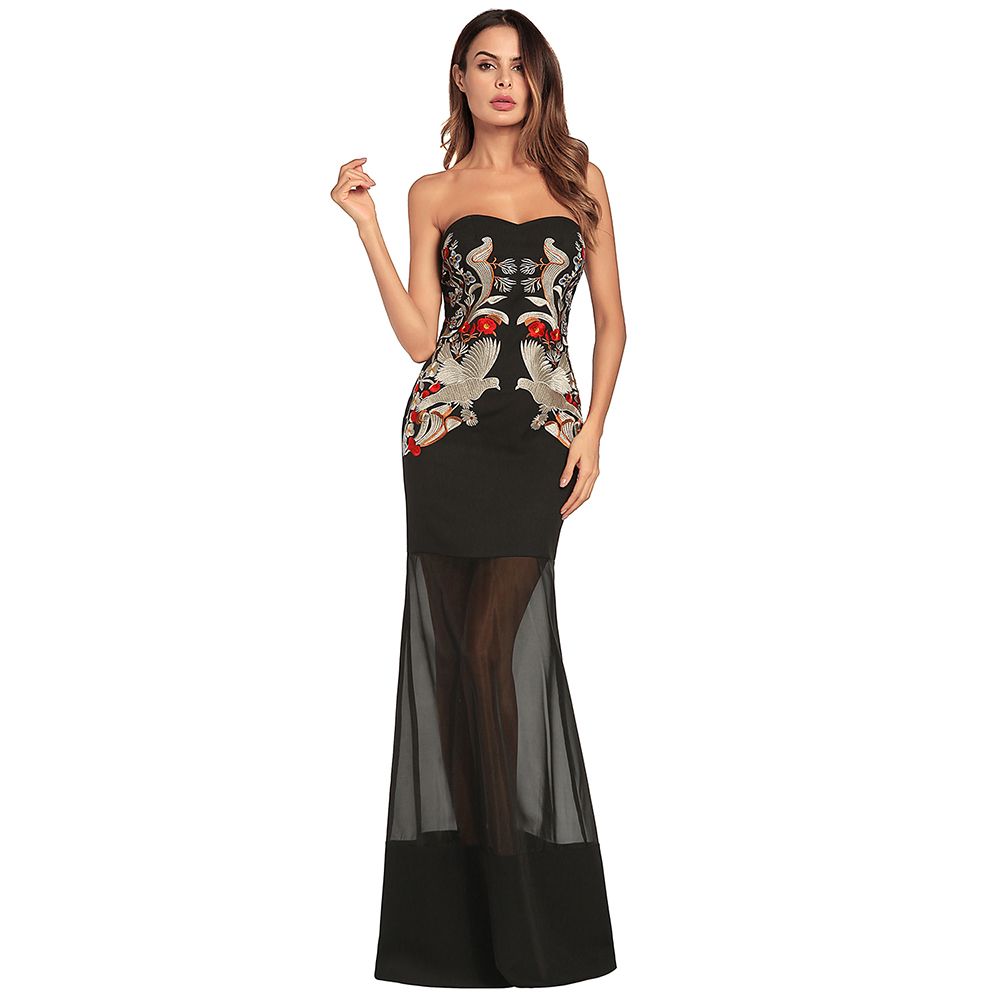 tube top long summer dresses