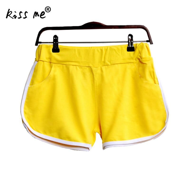 yellow running shorts