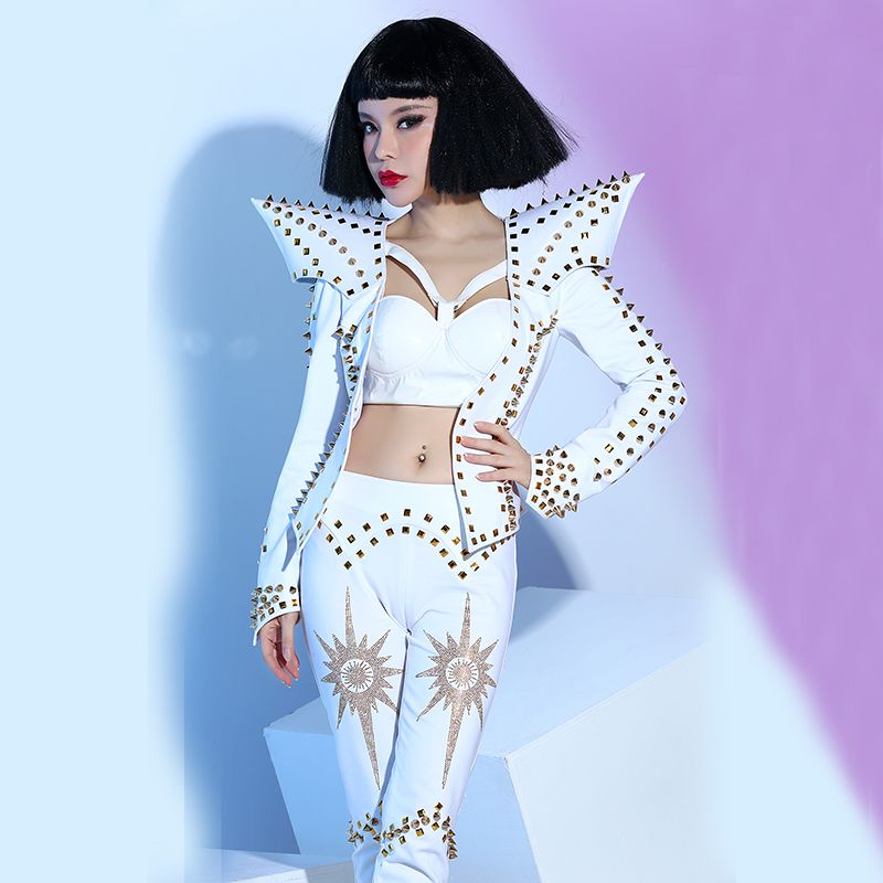 2020 Rhinestone Sexy Rompers Costume Bling Women S Outfit Outfit