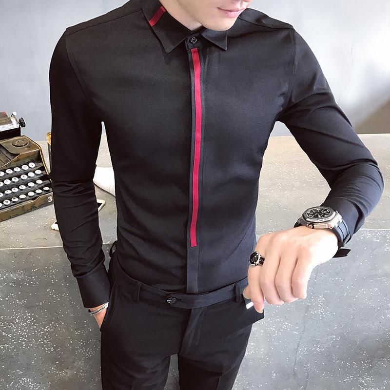 Skjorta m￤n svart