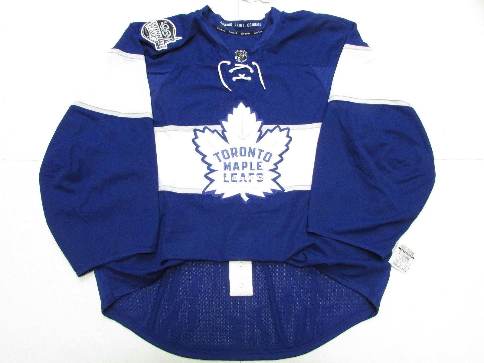 2021 Cheap Custom TORONTO MAPLE LEAFS 2017 CENTENNIAL CLASSIC EDGE JERSEY GOALIE CUT 60 Mens
