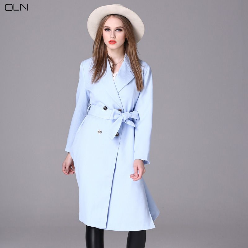 Trench bleu ciel Clearance