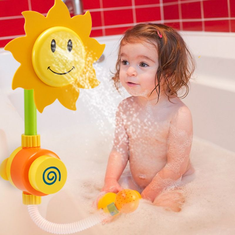 UK Kids Baby Bath Swimming Toys Bathroom Shower Water Sprinkler Spout Sprayer