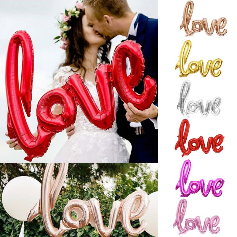 Romantic 42" Rose Gold Love Foil Balloon Engagement Wedding Birthday Party Decor 
