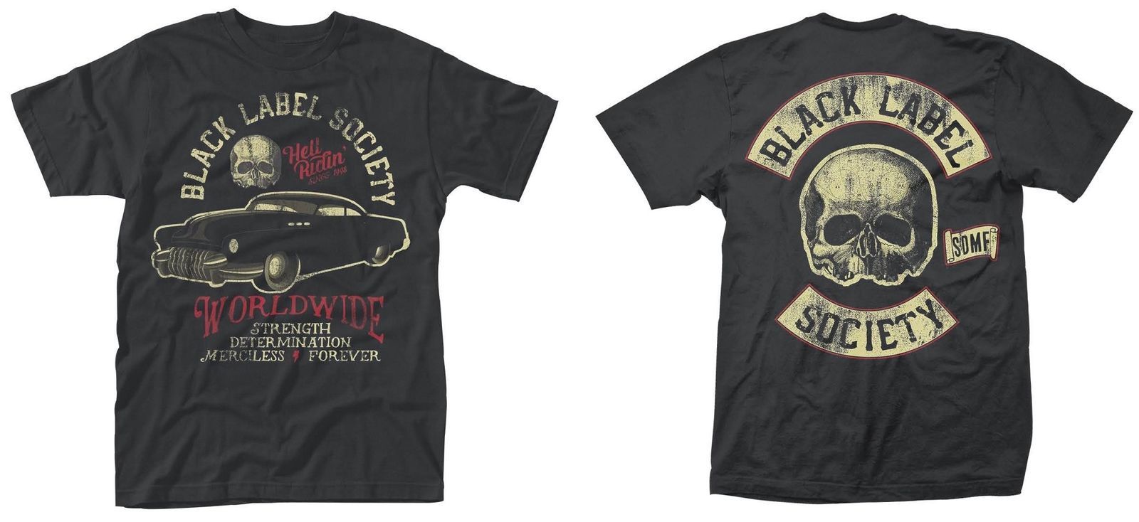 Black Label Society T-Shirt Hell Riding Hot Rod