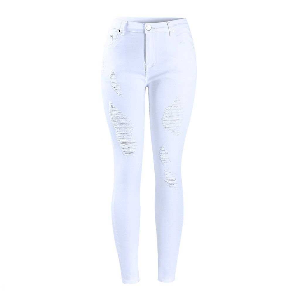 white skinny pants