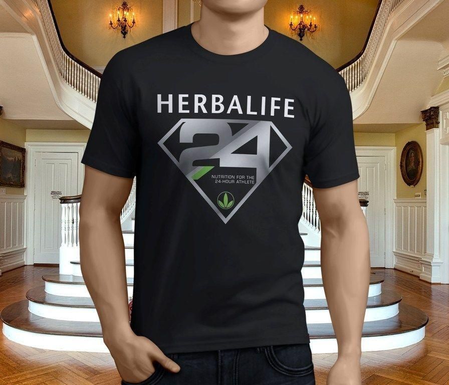 Desconexión Folleto Novia Nuevo Popular HERBALIFE Nutrition Camiseta negra para hombres de 24 horas,  tamaño S-3XL
