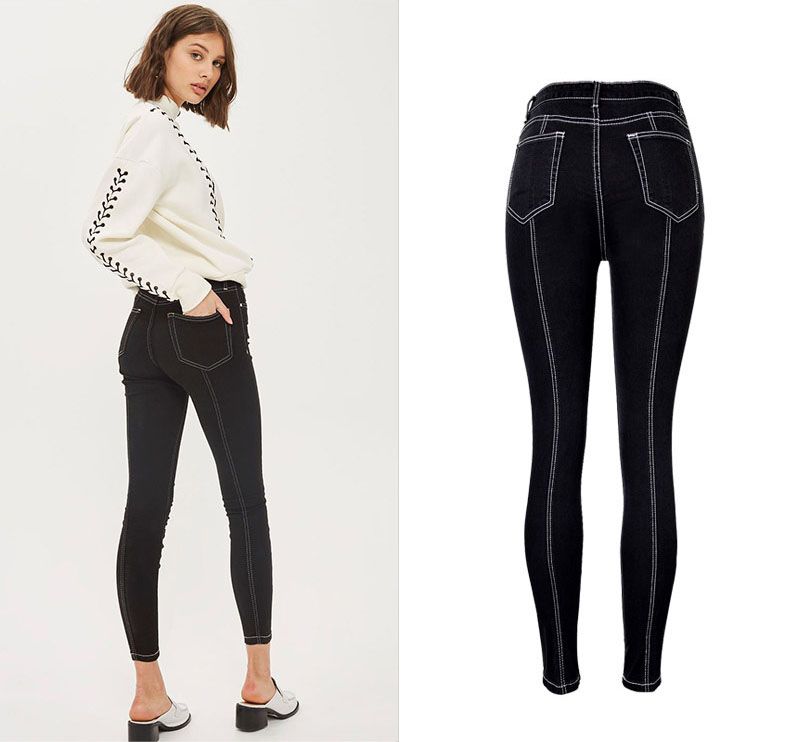 girl black skinny jeans