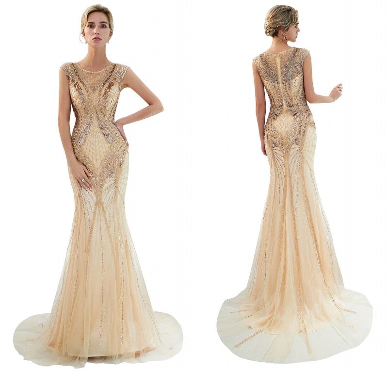 gold designer dress