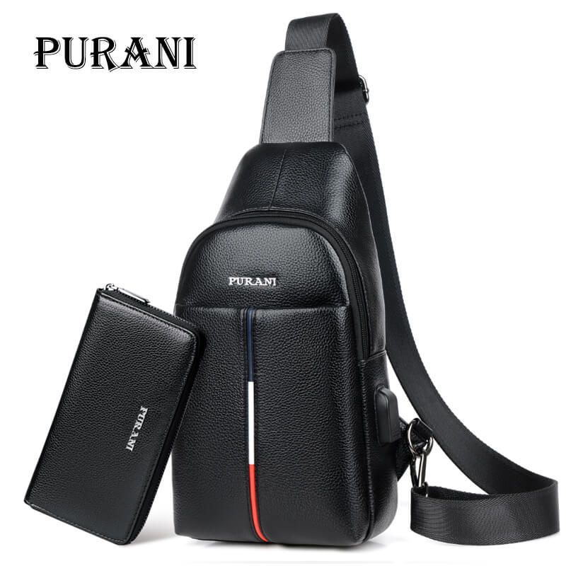 PURANI Man Sling Bag Men Chest Pack Messenger Bag Men Leather Shoulder  Crossbody Bags For Mens Purses And Handbags Ladies Handbags Leather  Handbags     PURANI Man Sling Bag Men Chest Pack Messenger Bag Men Leather Shoulder  Crossbody Bags For Mens Purses And Handbags Ladies Handbags Leather  Handbags