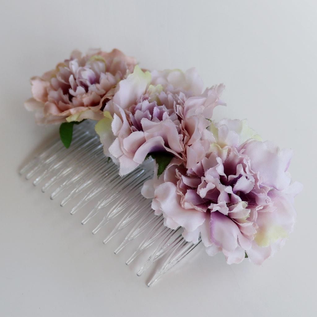 2020 Carnation Flower Comb Clip Stylish Hair Pins Accessories For