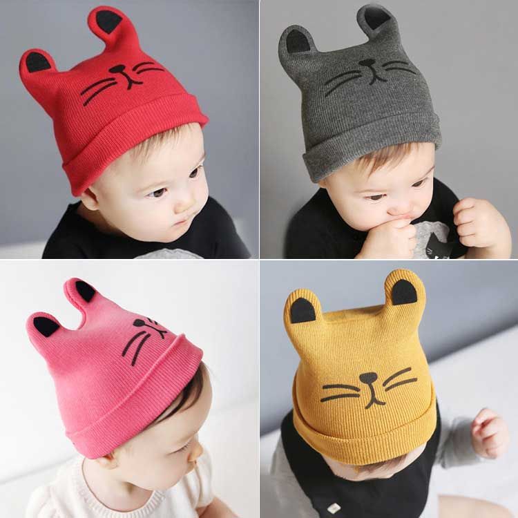 2020 Baby Girl Winter Hat Cat Cotton Hat Children Print Hats Toddler Boy Hat Baby Photography Props Gorro Bebes From Zzs Trading 3 3 Dhgate Com