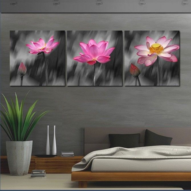 Compre Flor De Lótus Rosa Sem Moldura Pinturas A Óleo Sobre Tela Parede  Pictures Para Sala De Estar Wall Art Poster Grande Hd Modular Fotos De  Onlybrand, $84,92 | Pt.Dhgate.Com