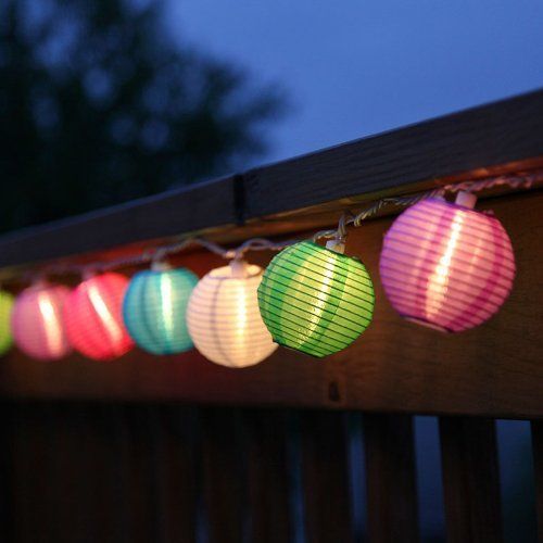 paper lantern string lights indoor