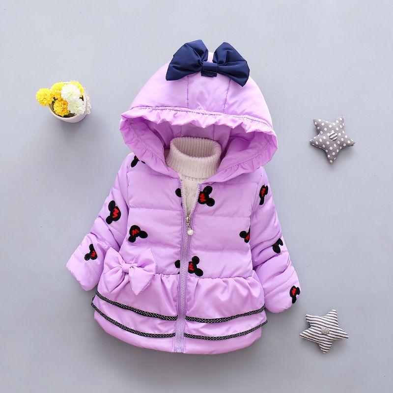 Toddler Kids Baby Coat Girls Strawberry Hooded Jacket Outwear Warm+Bag Outfits