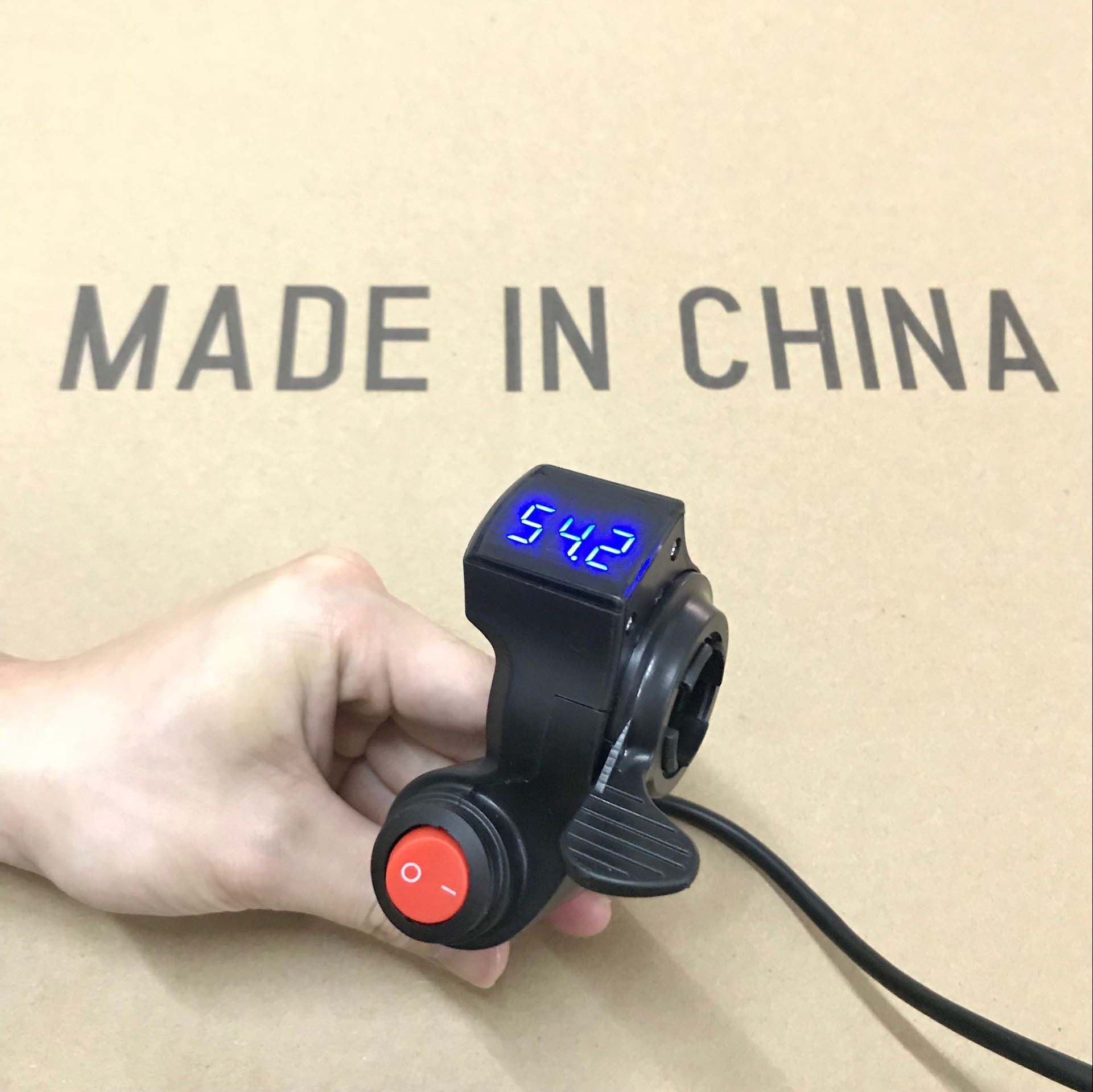 Acquista Acceleratore A Pollice Scooter 12V 99V EBike Acceleratore Pollice  Con Interruttore Di Alimentazione Display LCD Tensione Batteria Digitale  Bici Elettrica E Scooter A 17,16 € Dal Topbikekit | DHgate Italy
