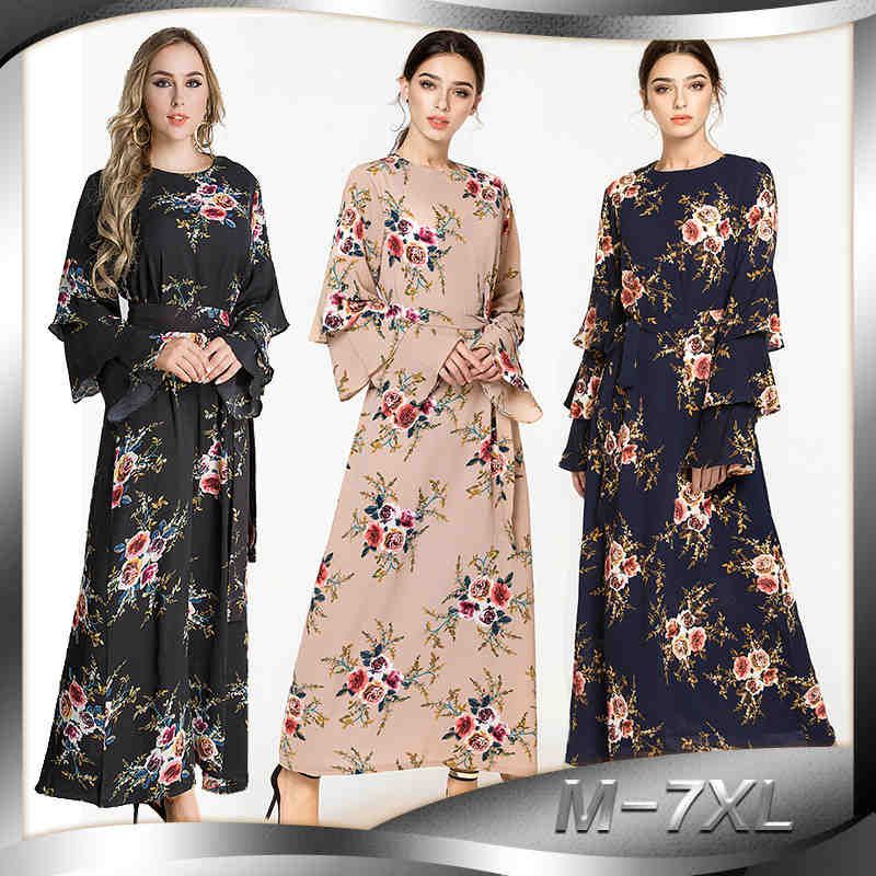 long flared maxi dress