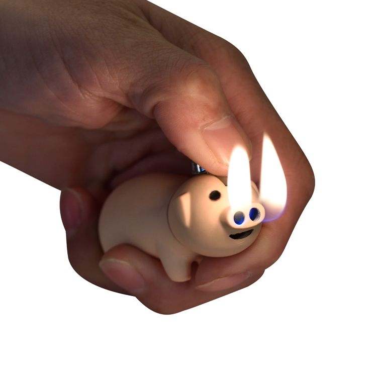 Lovely Cutie Mini Small Pig Animal Style Home Decor Cigar Cigarette