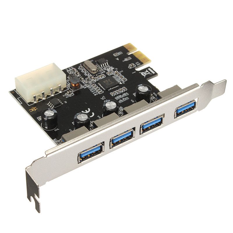 USB 3.0 Expansion Card PCI E Card HUB To PCI E PCI Express 4 Ports