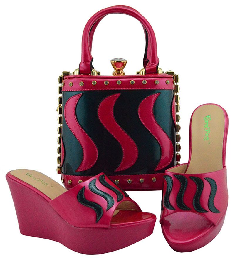 red shoes and bag for wedding