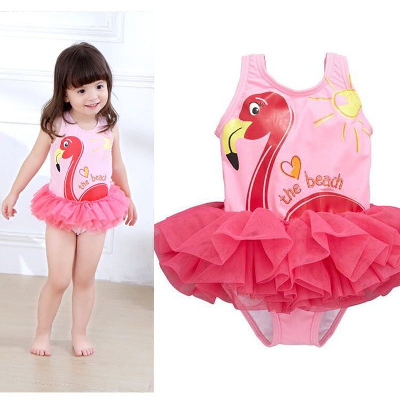 flamingo baby swimsuit