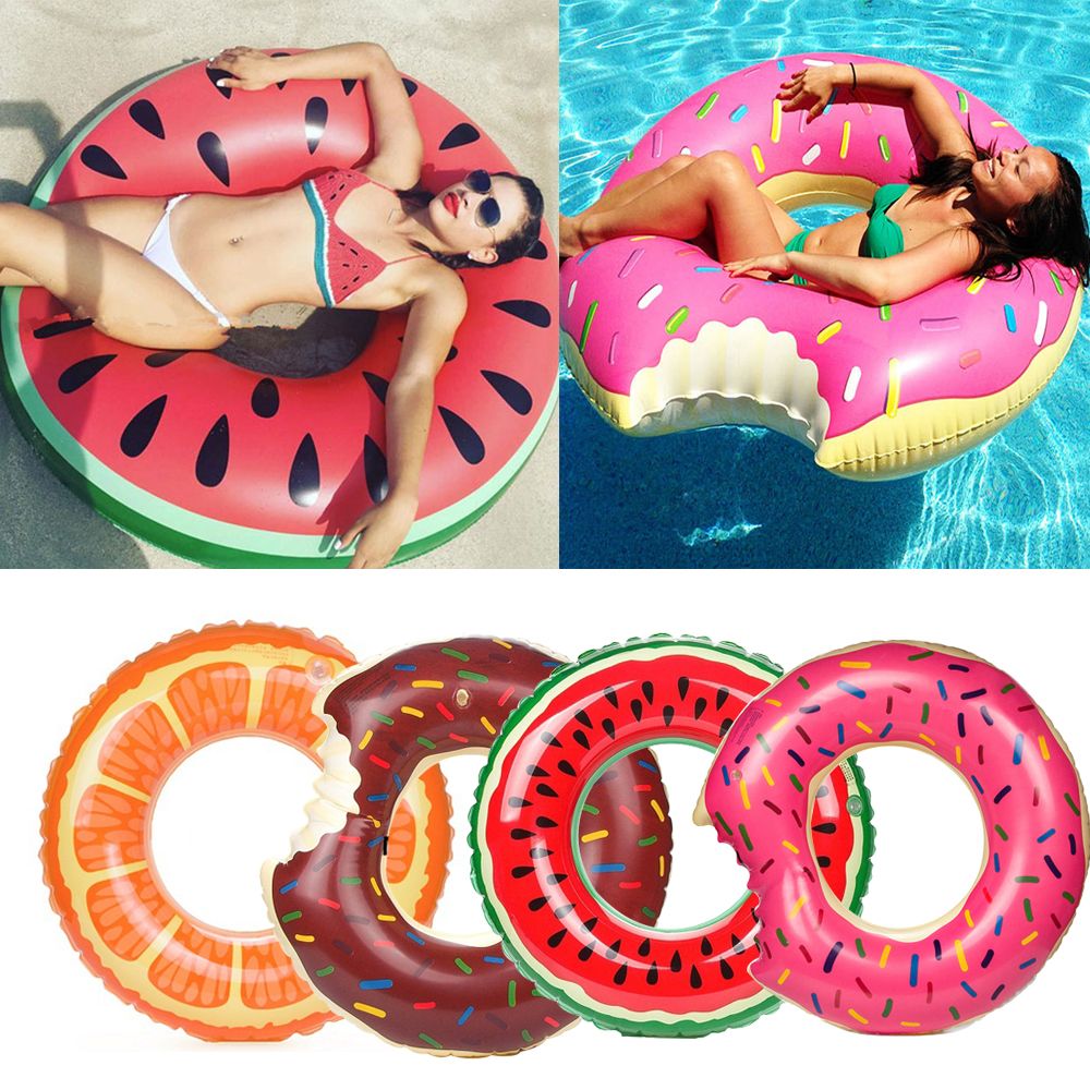 compre flotador helado de chocolate para piscina donut inflable de primera calidad gigante piscina de verano o diversion en la playa tela de pvc
