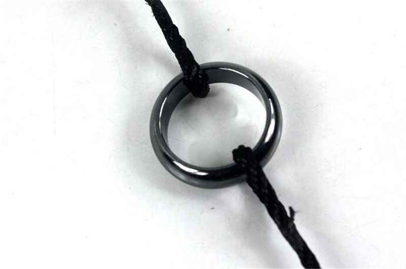 Anime Cosplay Naruto Uchiha Itachi's 3-circle/ring necklace black Titanium steel