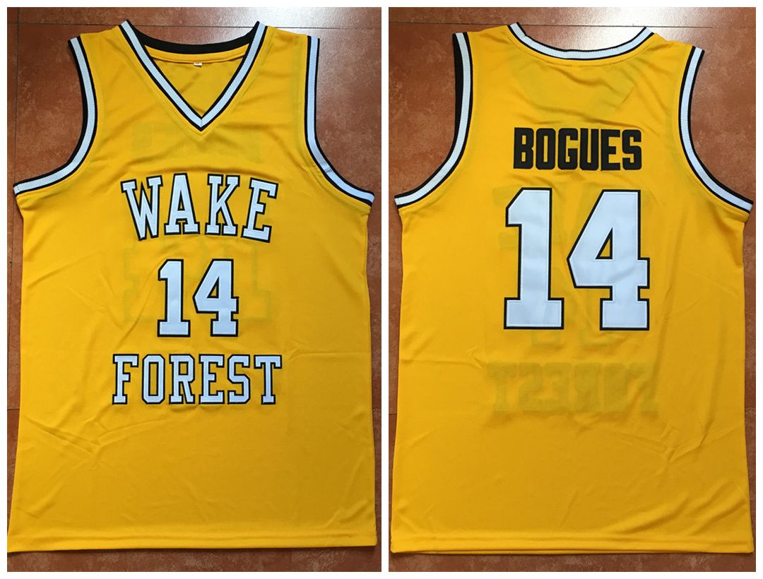 muggsy bogues wake forest jersey