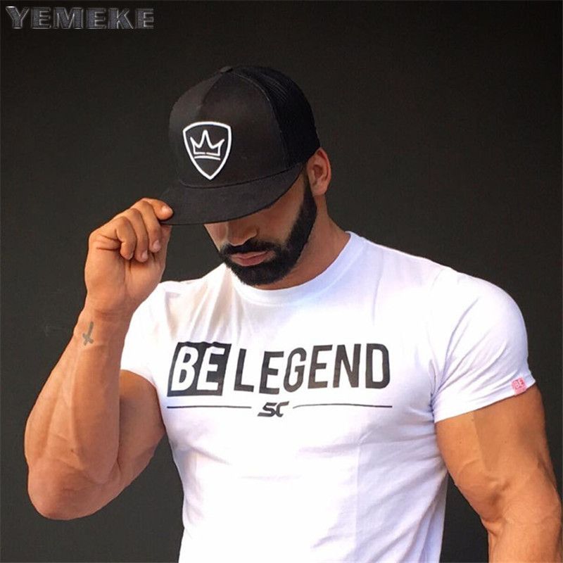 Men Summer Gyms T Shirt Fitness 