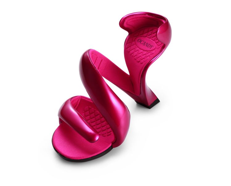Womens Bottomless Snake Design High Heels Platform Sandal Pigskin Wedding Pumps