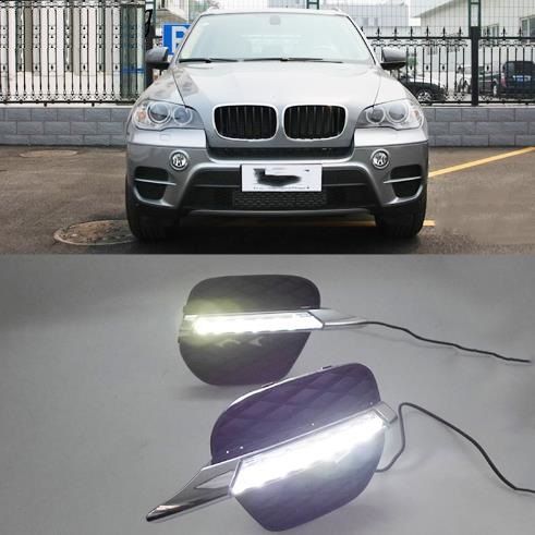 2Pcs LED Auto Tagfahrlichter mit 12 LEDs Auto Tagfahrlicht Fahren Tageslicht Nebelscheinwerfer