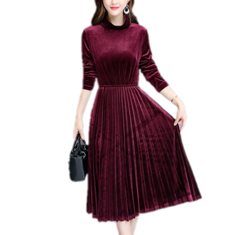 retro velvet dress