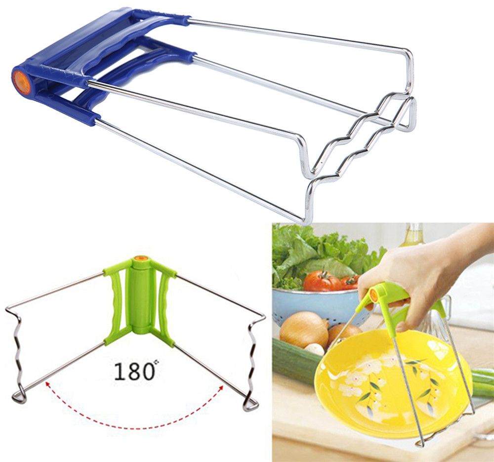 Hot Clip Hold Clamp scraping Lifter for Dish Plate Bowl Clip Handle Kitchen Tool