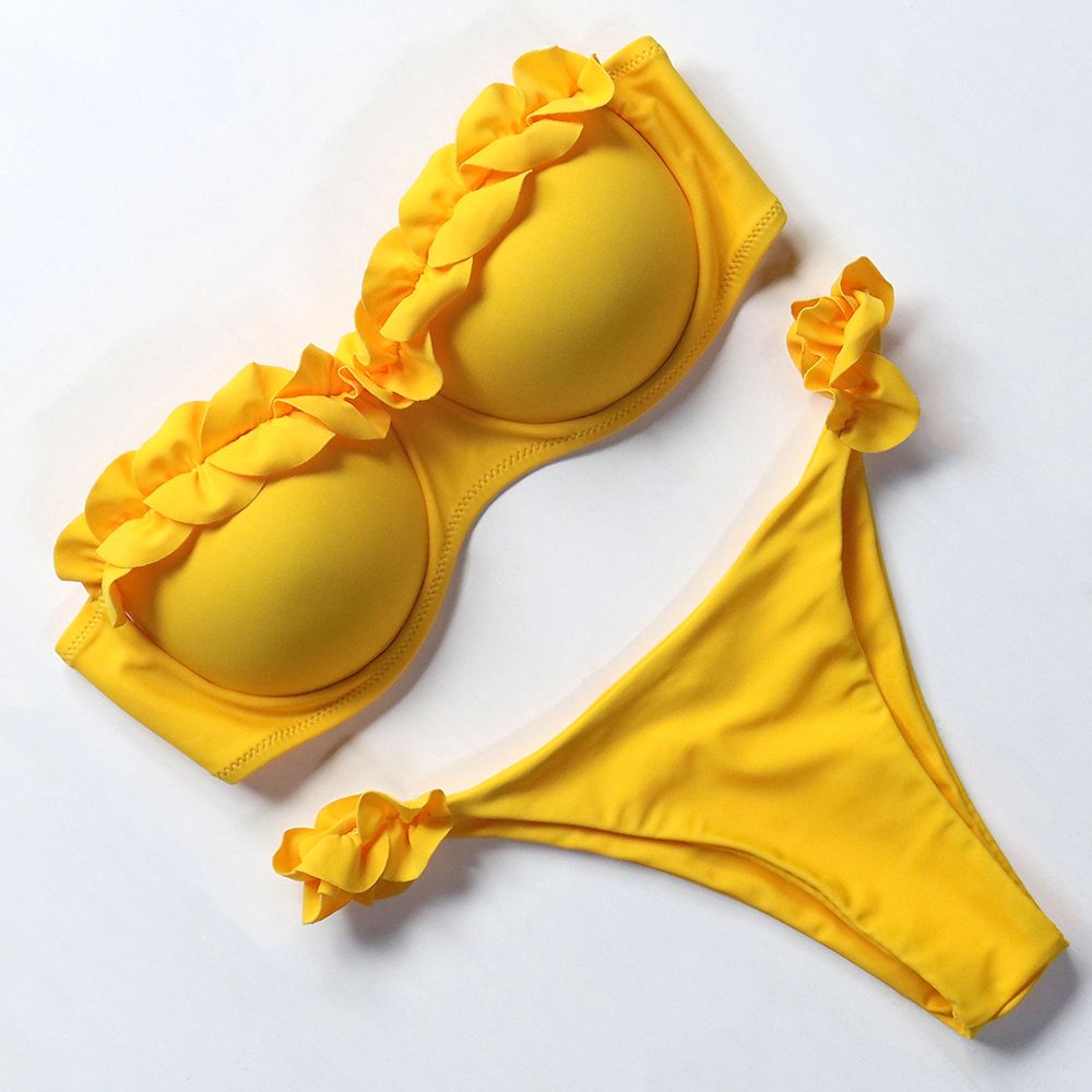 underwired strapless swimsuit