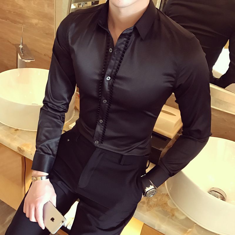 Mens Casual Shirts 2021 Ironless Anti 