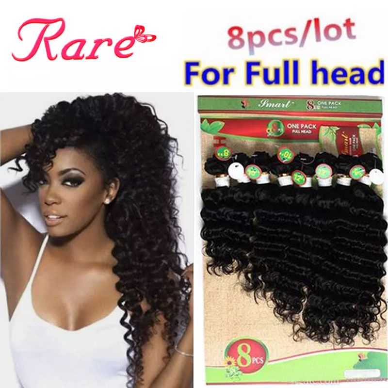 2020 Deep Wave Hair Bundles Sew In Hair Extensions 90 Human