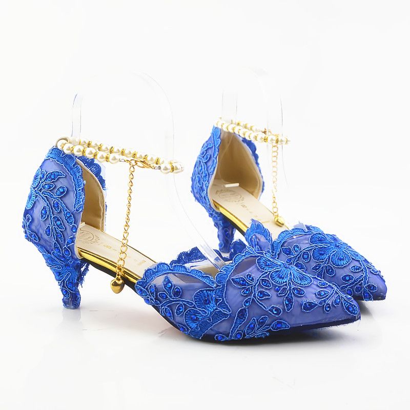 sapato azul noiva