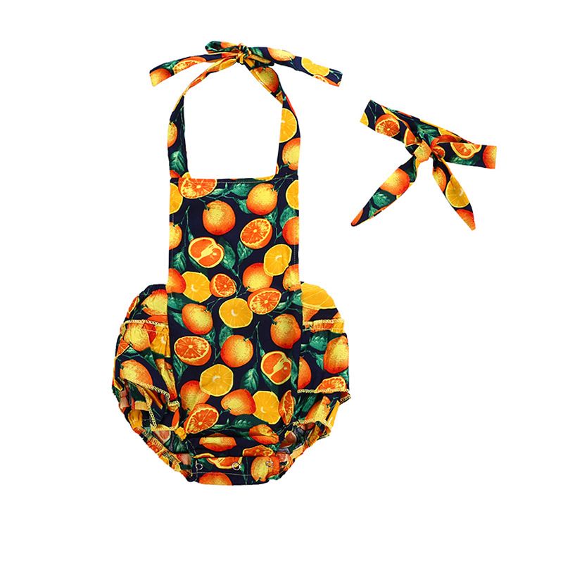 orange baby suit