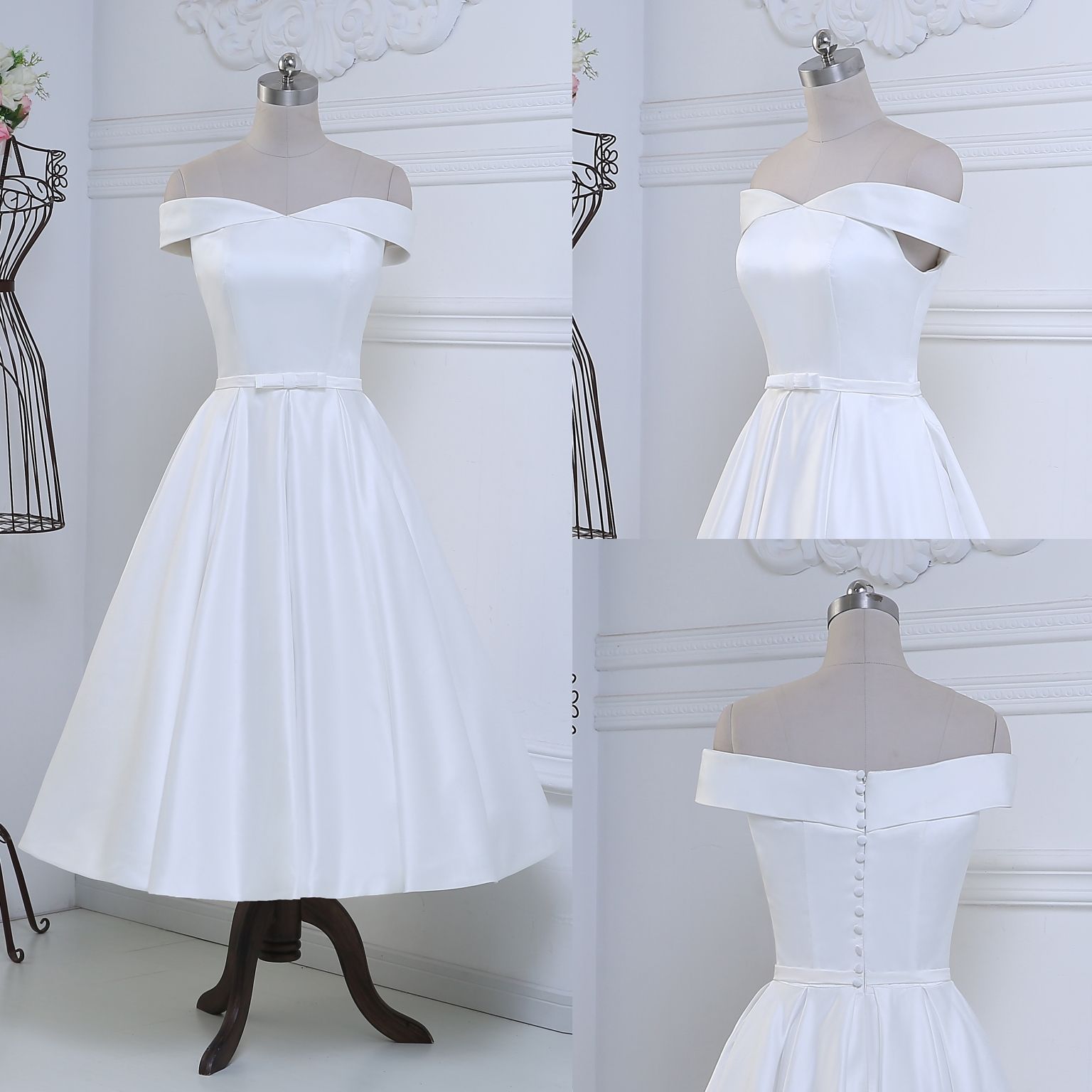 bridal satin dresses