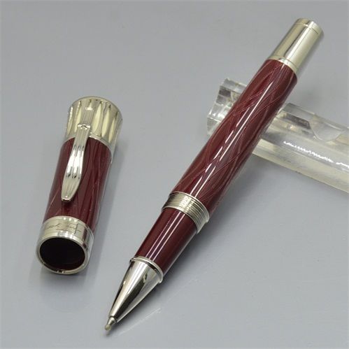 wine red Roller ball pen