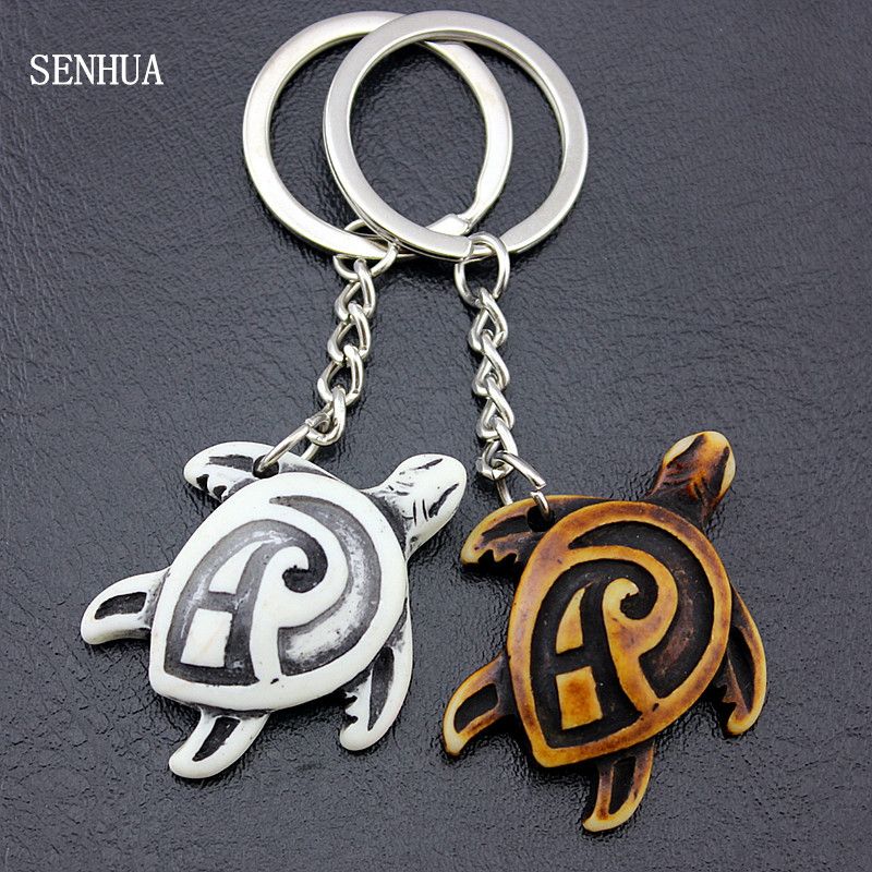 2020 Jewelry Wholesale Hawaiian Surf Turtles Keyrings For Men Womens