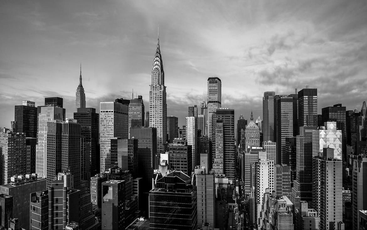Acheter Fond Décran Pour Les Murs 3 D Pour Le Salon Atmosphérique Noir Et Blanc New York Panoramique Fond Décran Pour La Photographie Architecturale