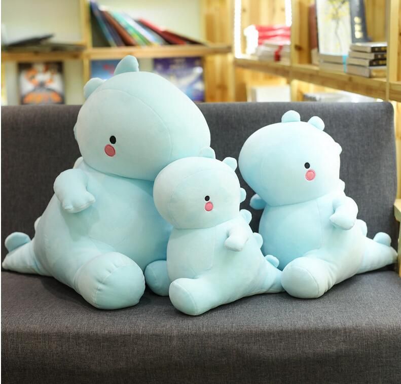 blue stuffed dinosaur