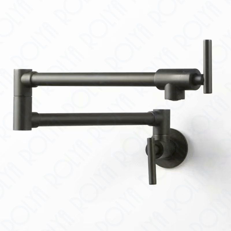 2020 Rolya Matte Black Pot Filler Kitchen Faucet Sink Mixer Taps Wall