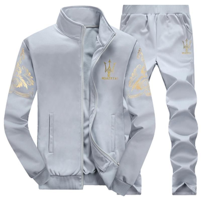grey designer tracksuit